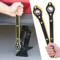 car labor saving jack ratchet wrench cross type steel hand motorcycle automotive tool garage tire wheel lug handle repair tool
