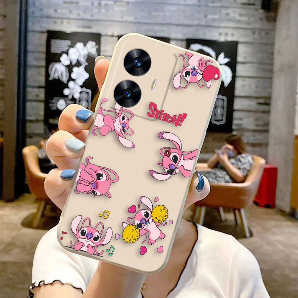 Чехол Naughty Koala Stitch Angel для Realme C65 C63 C53 C35 C55 C33 C30 C21Y C20 C12 C11 GT 2 XT NARAO 20 30 50 Funda