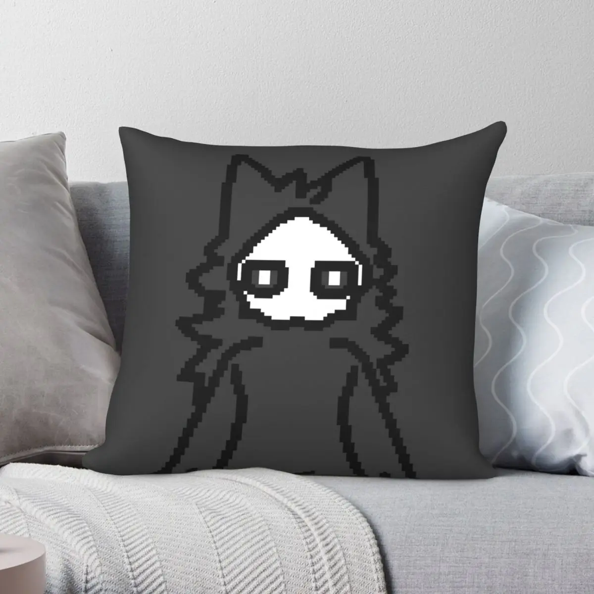 

Наволочка из полиэстера и льна, с принтом