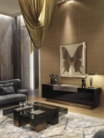 italian light luxury tv cabinet designer post modern floor cabinet 2 4m tv cabinet