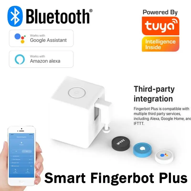 

Tuya Smart Bluetooth Fingerbot Plus Switch Knop Bot Pusher Smart Home Smart Life App Voice Control For Alexa Google Assistant