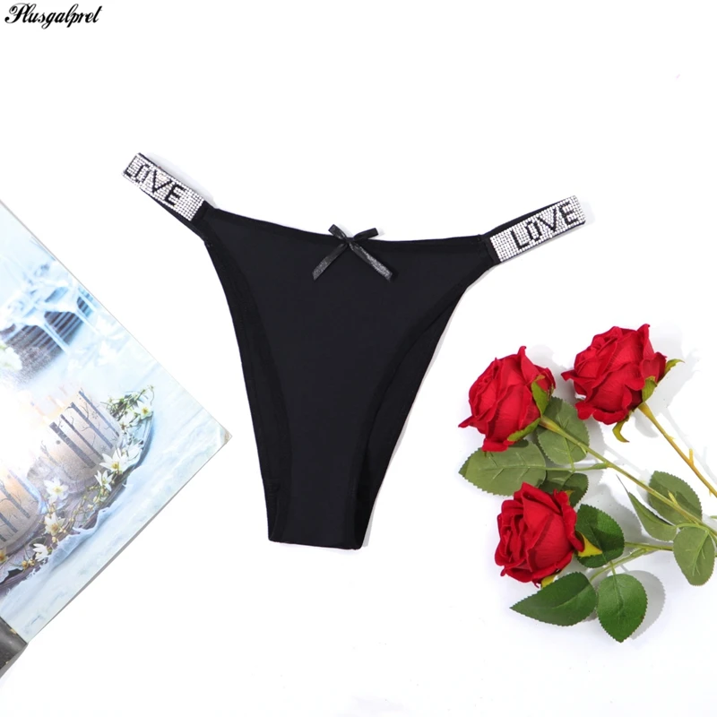 

Trufeeling women G-string Panties Sexy Female Girl Underpants bling Thong Lingerie M L Design
