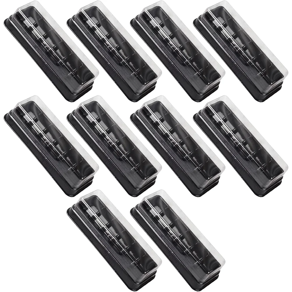 

10 Pcs Cooking Macaron Box Transparent Boxes Plastic Candy Containers Cake Compact Cases Cookie Mini