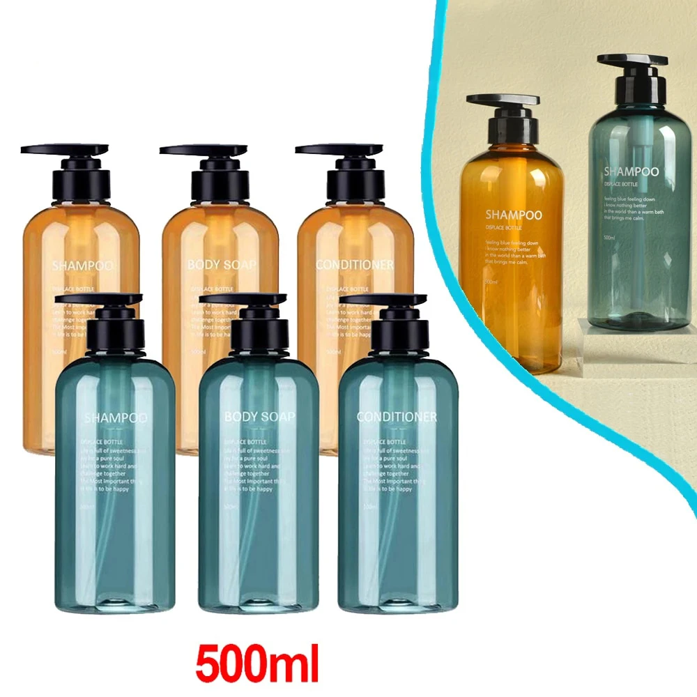 3 шт. многоразовые диспенсеры для мыла 500 мл