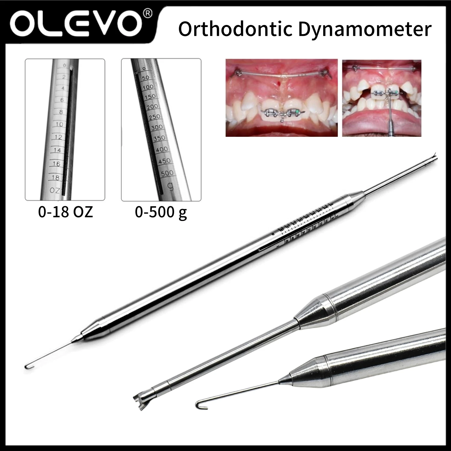 Стоматологический ортодонтический динамометр измеритель напряжения силы
