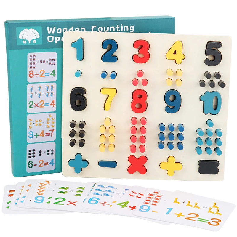 Math Games Montessori Number Sorters Counting Matching Board Object Wooden Abacus Teaching Learning Toys Resources For Kids