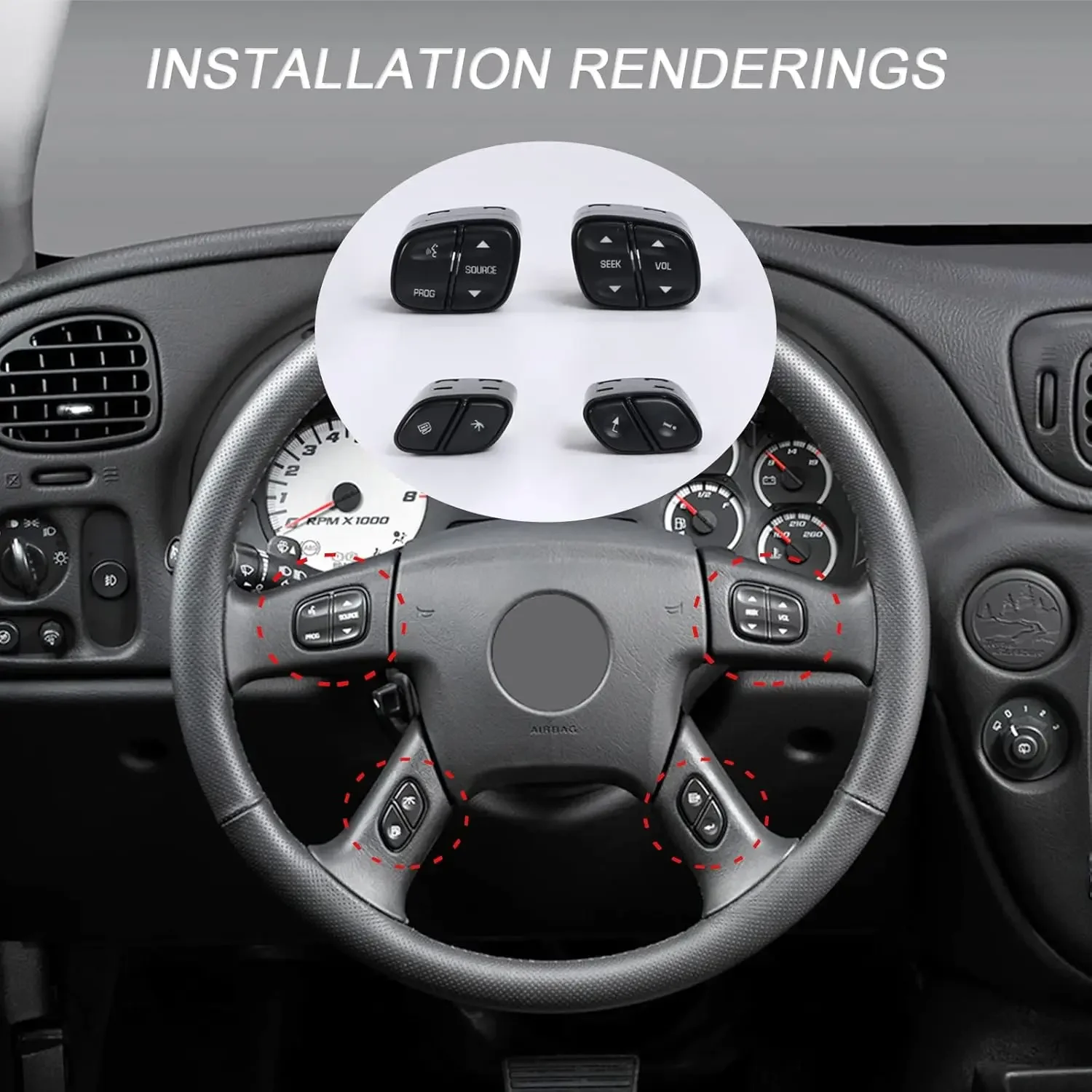 21997739 Подходит для комплекта кнопок управления рулевым колесом Chevrolet