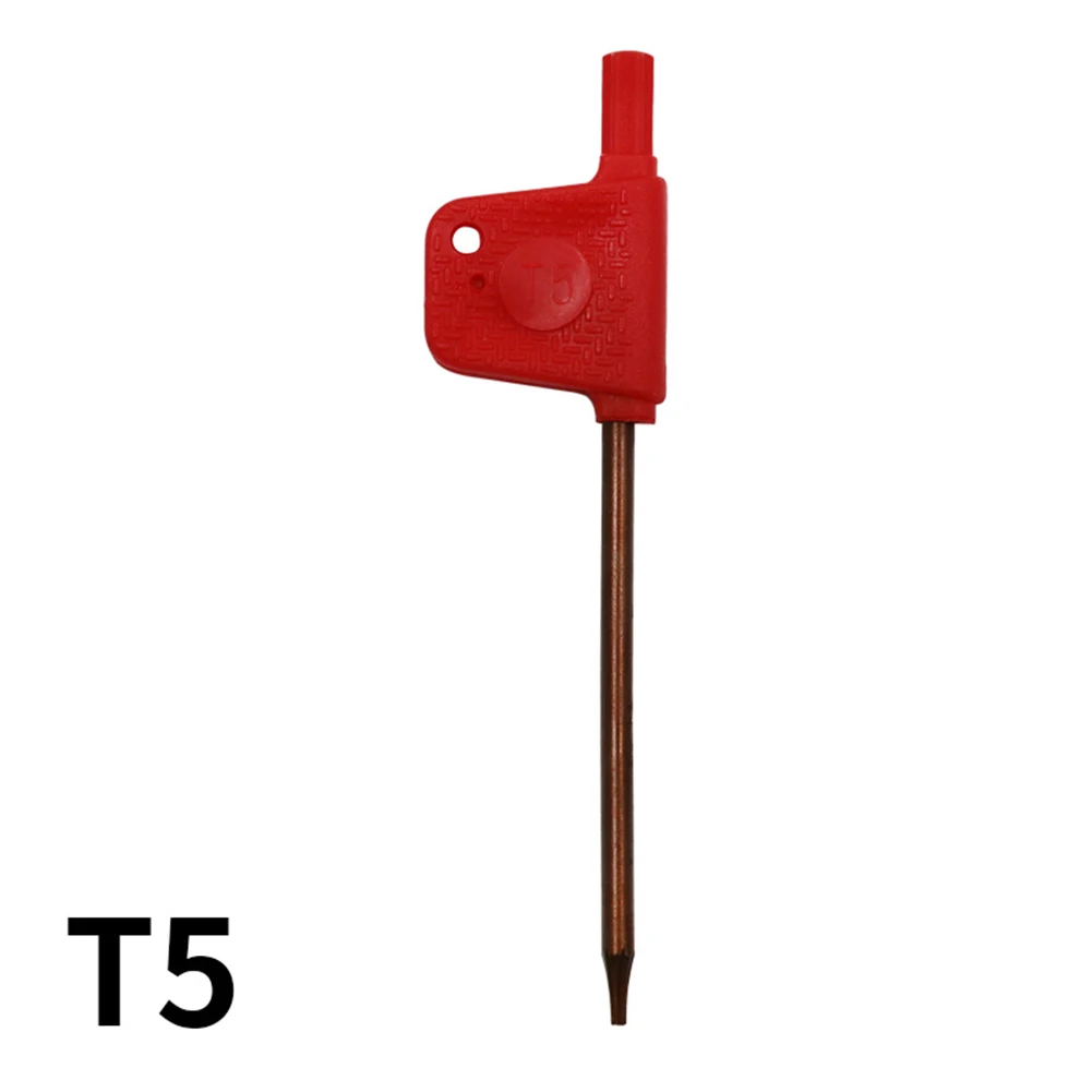 

10 × L-образный маленький звездообразный отвертка T-образный ключ с красным флагом, гаечный ключ, отвертка T5-T20 T5, T6, T7, T8, T9, T10, T15, T20