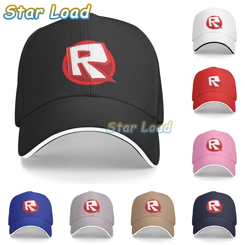 

Hot Game Robloxs R Logo Baseball Cap Sun Protection Women Men's Adjustable Dad Hat Summer Hats Snapback Caps