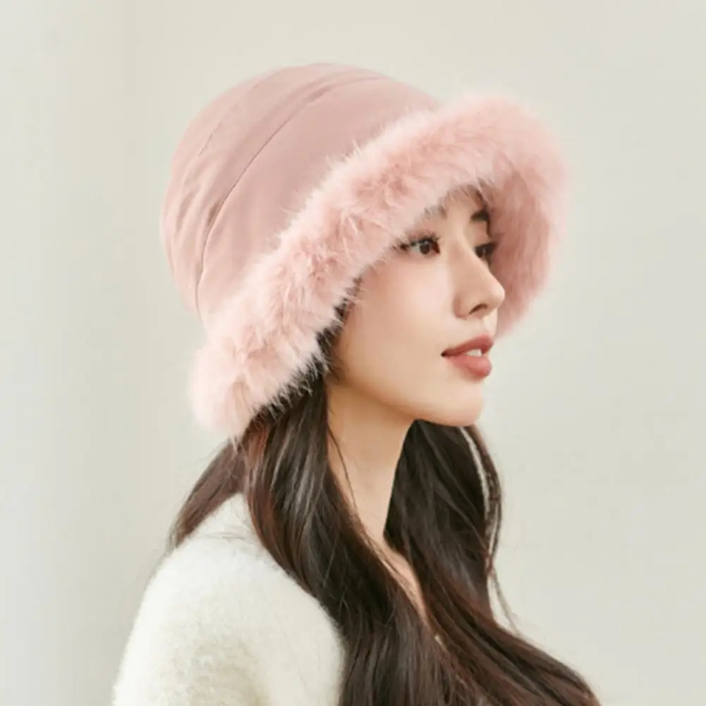 

Женская зимняя шапка, плотная легкая сохраняющая тепло декоративная женская шапка, зимняя шапка для свиданий