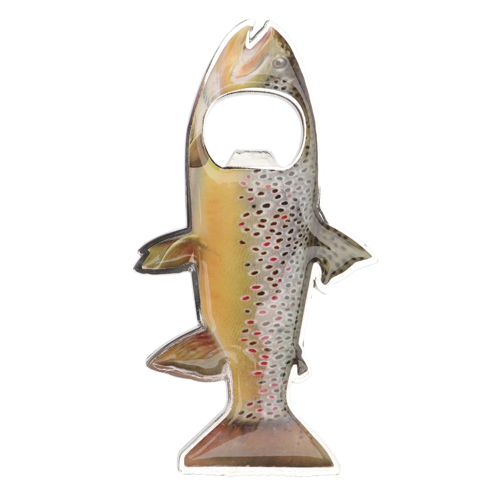

Opener Bottle Beer Fridge Can Magnetcap Novelty Trout Jar Lidanimal Stainless Fun Metal Steel Bar Openerssoda Manual Tin Remover
