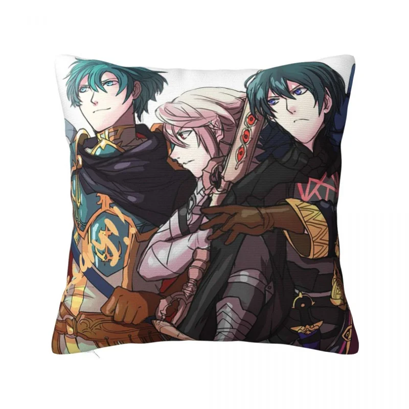 

Anime Fire Emblem Three Houses Pillowcase Soft Polyester Cushion Cover Decoration Cartoon 3D Throw Pillow Case Cover Car 45*45cm