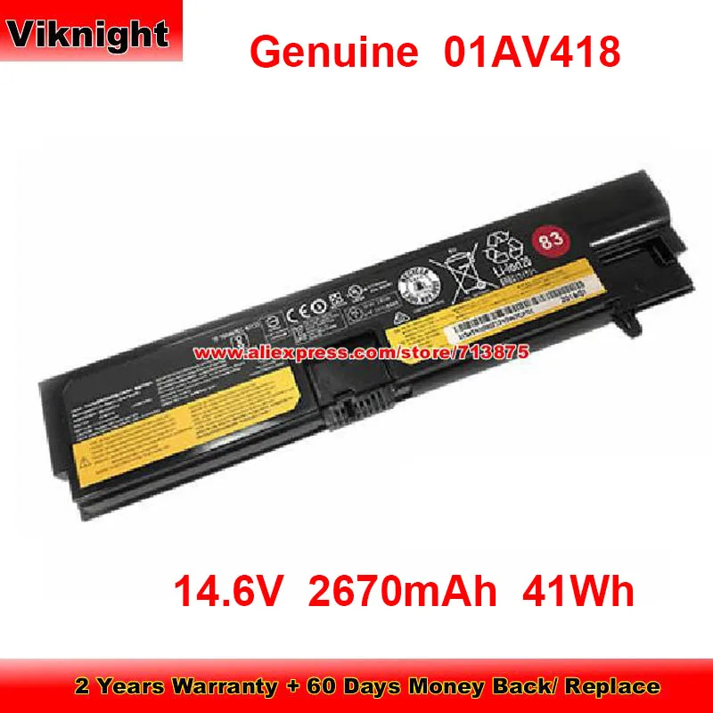 

Genuine 01AV418 Battery SB10K97575 for Lenovo Thinkpad E570 E570c E575 01AV414 01AV415 01AV417 SB10K97571 14.6V 2670mAh 41Wh