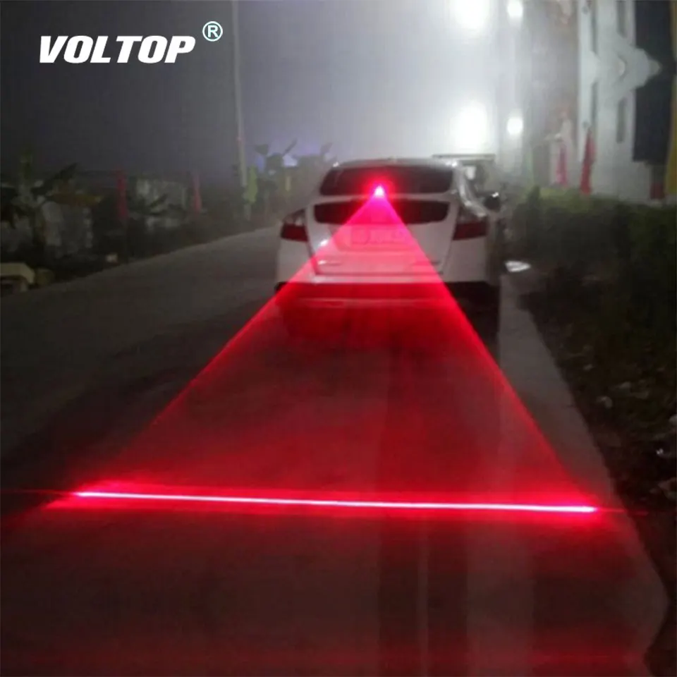

Car Auto LED Laser Fog Light Motorcycle Tail Lamp Vehicle Anti-Collision Taillight Brake Braking Warning Lamps Car Fog Light