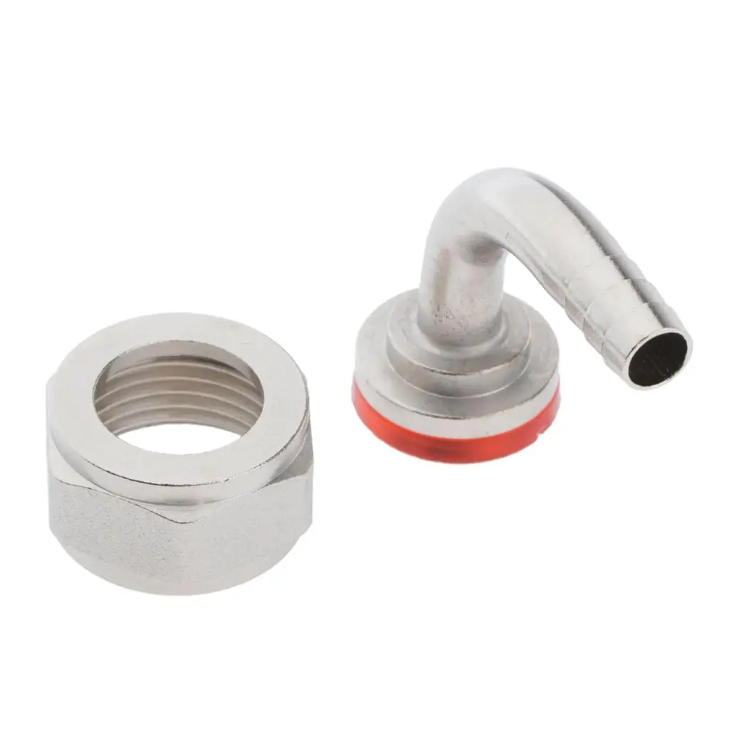 Коннекторы для пивного крана под углом 90 ° (с шестигранной гайкой)