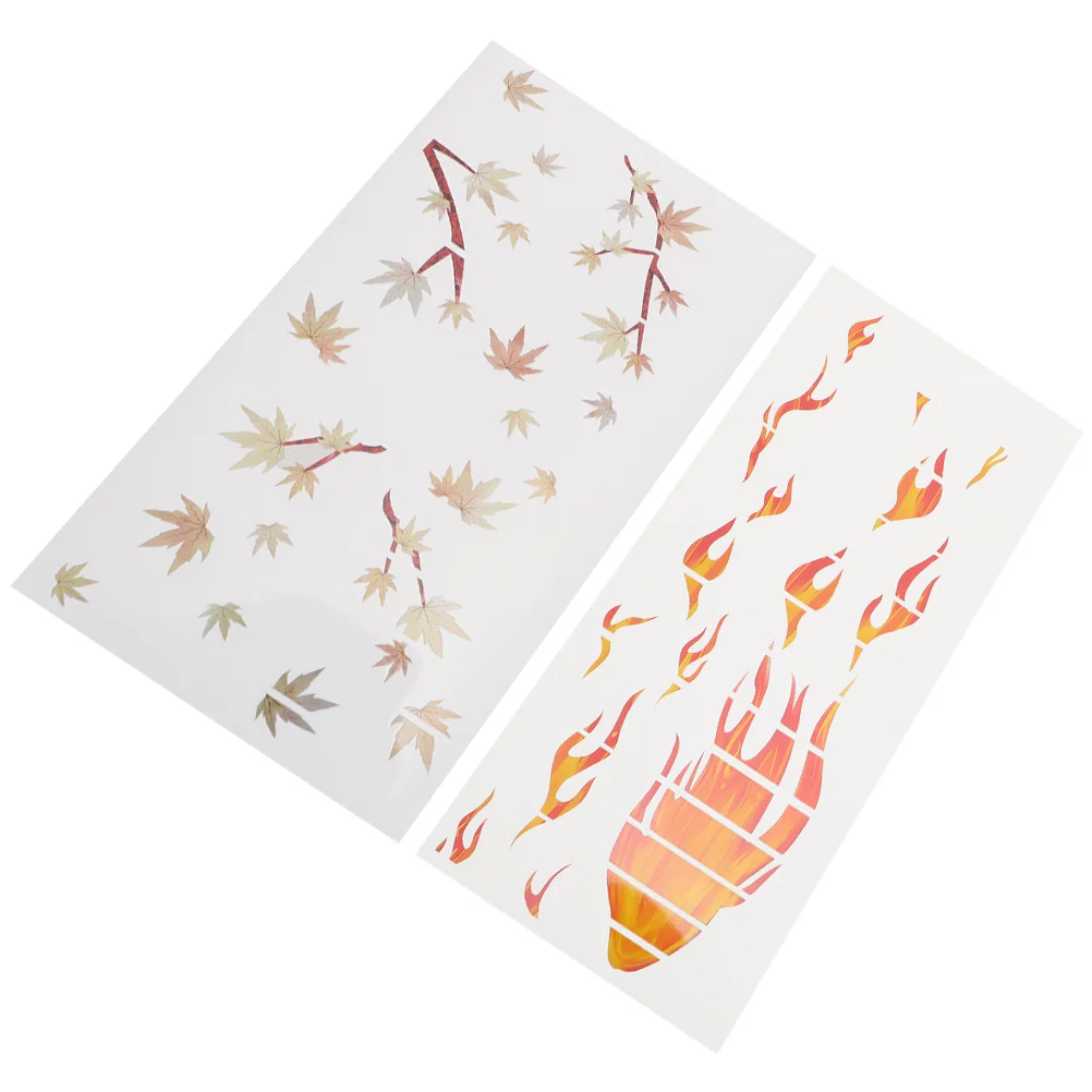 

2 Sheets Guitar Fretboard Stickers Patch Decals Ballad Self-adhesive Electric Paper Acoustic Musical Instrument