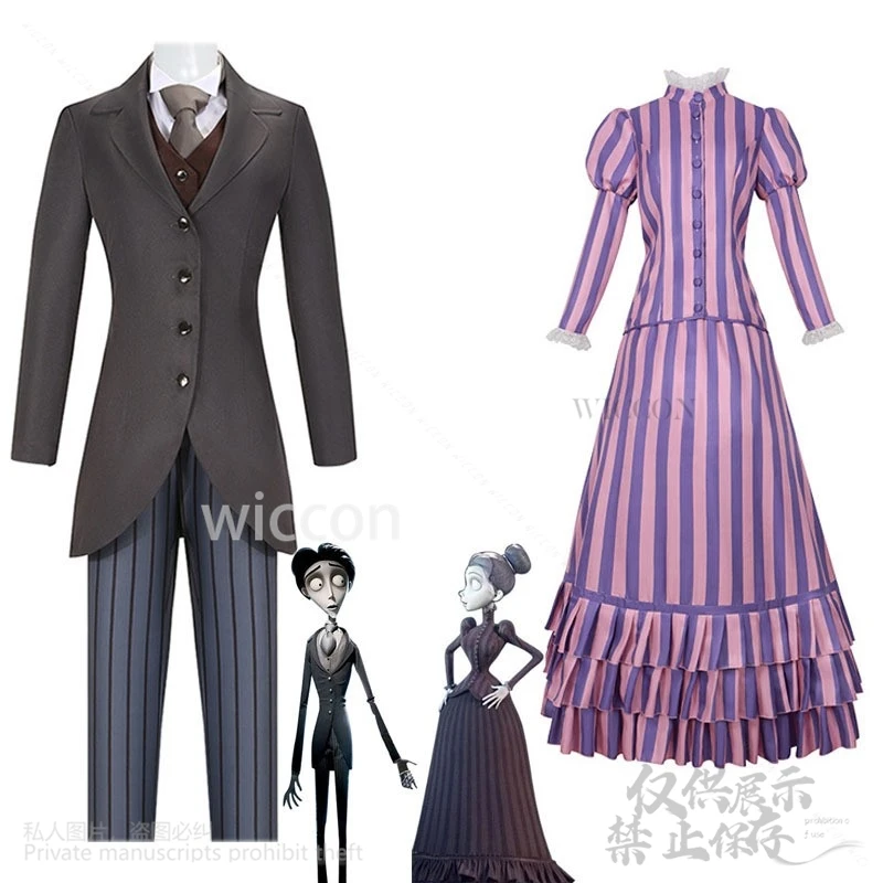 Костюм для косплея невесты из аниме зомби костюм жакет брюки платье в стиле