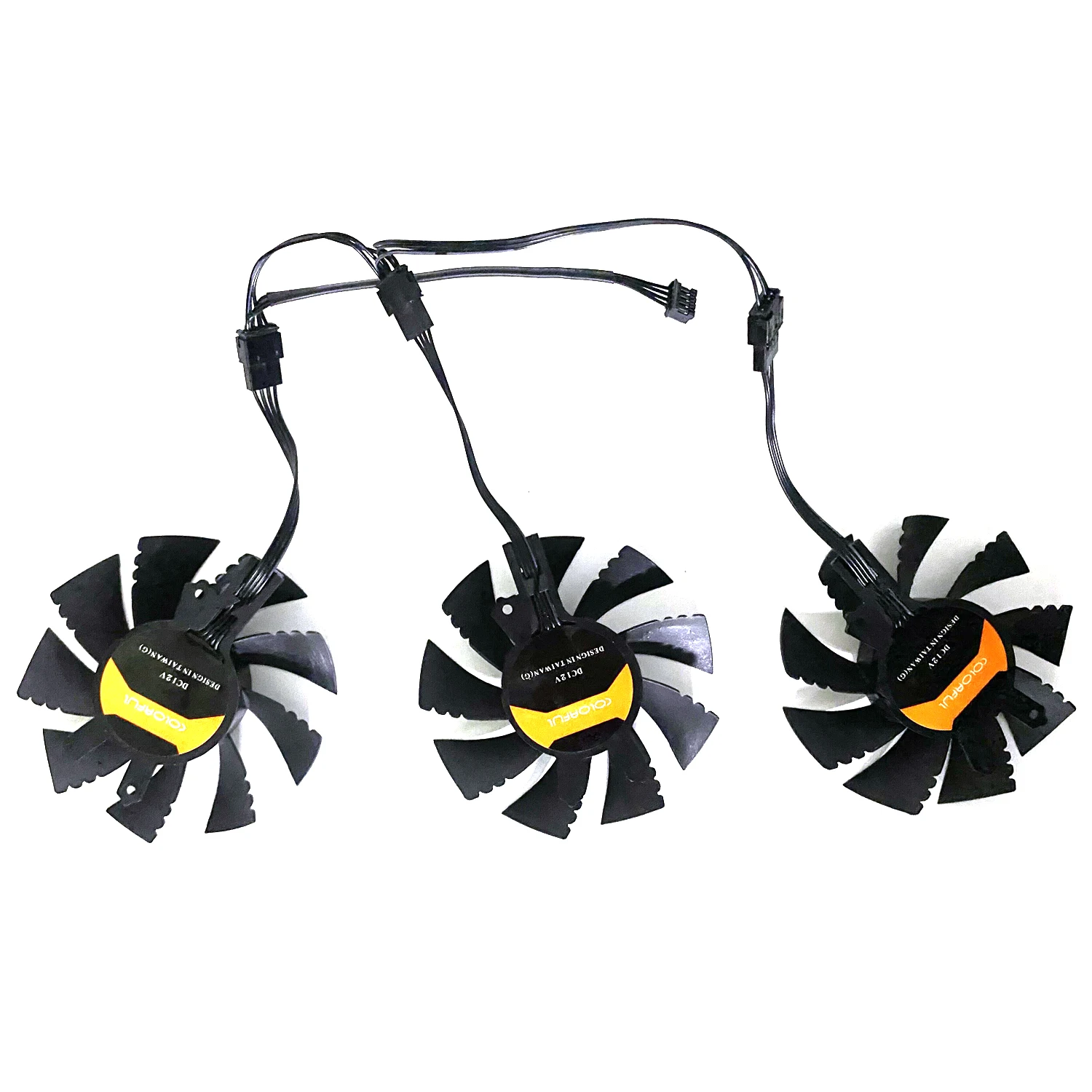 Новый вентилятор для графического процессора iGame GTX 1070Ti/GTX1080/GTX1060/GTX1050 3 шт. 75 мм 4