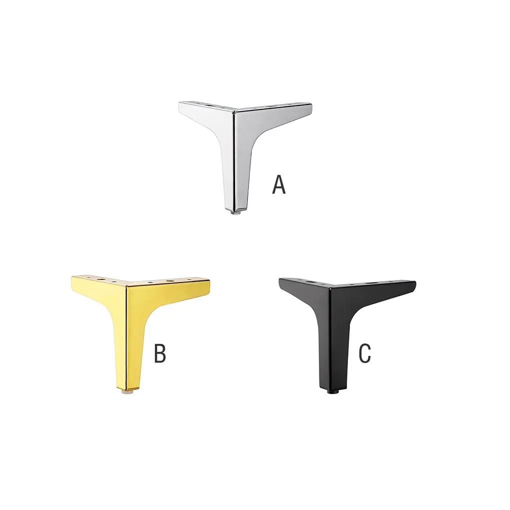 

4 Pieces Furniture Feet Sofa Foot Parts Supporting Fittings Cabinet Desk Support Legs Desks Accessories Golden 13cm