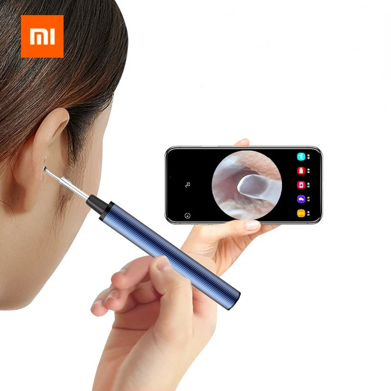 

Беспроводная умная визуальная Ушная палочка Xiaomi, устройство для сбора ушей 300 Вт, высокоточный эндоскоп, мини-камера, отоскоп, бороскоп