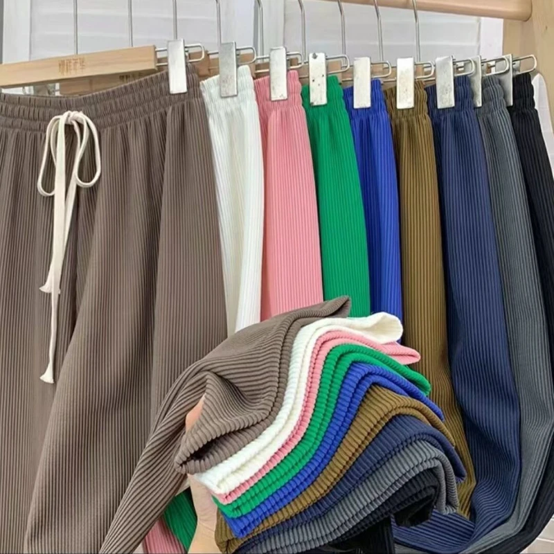 

Женские брюки со змеиным рисунком, повседневные узкие брюки с широкими штанинами и драпировкой, прямые брюки с высокой талией, весна-лето 2022