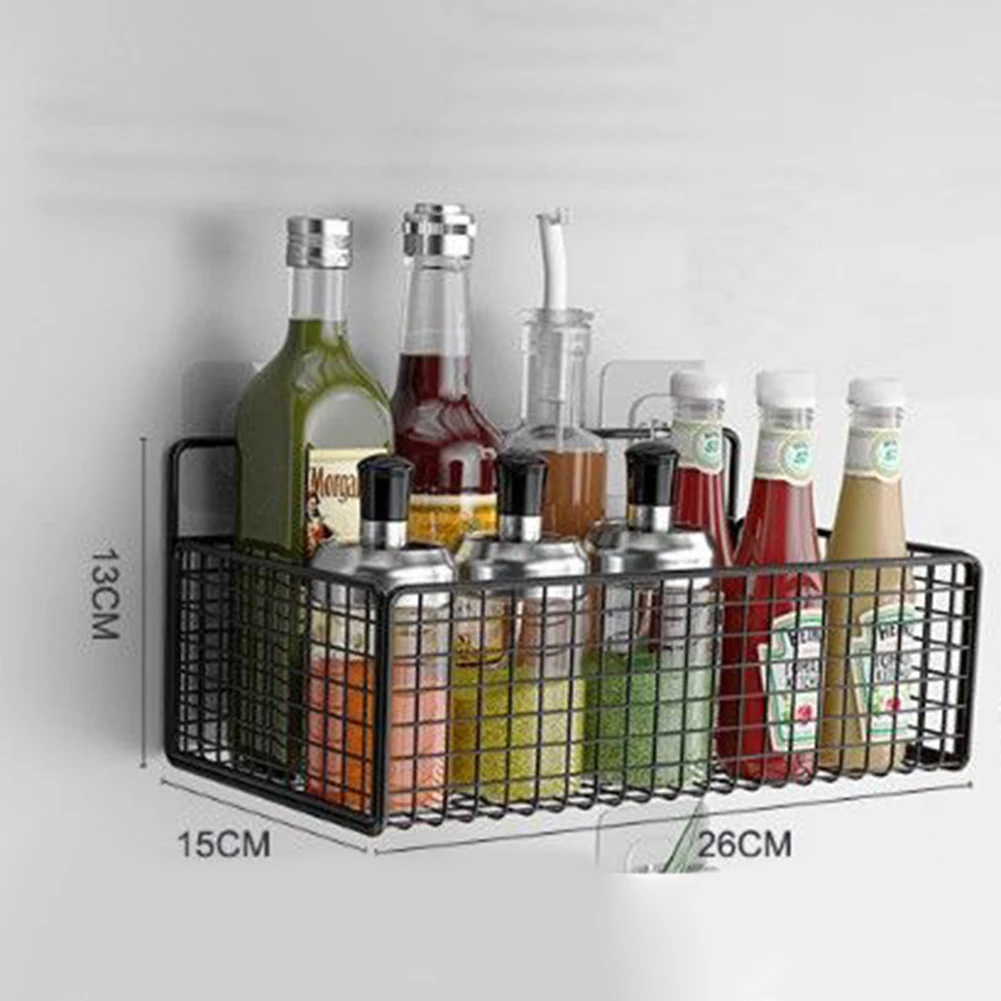 

Bathroom Shelf Kitchen Organizer Shelves Multifunctional Iron Storage Rack Shampoo Holder For Bathroom Accessories