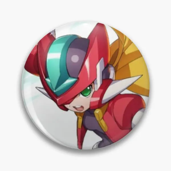Megaman Xdive Aile Модель Zx Мягкая пуговица Булавка Мультяшный декор Забавный ювелирный