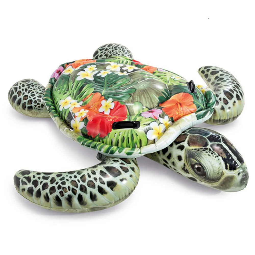 Environmental Protection Thickened PVC Mount Adult Large Water Inflatable Floating Row Thickened Swimming Turtle Bed Big Turtle