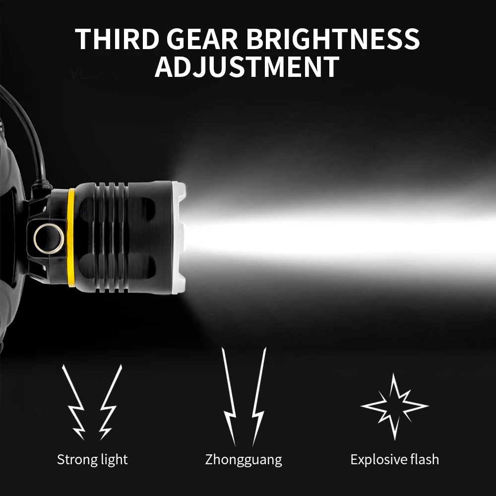 Newest 1000000LM LED Headlamp Sensor XHP199.9 5T6 Headlight use 18650 Flashlight USB Rechargeable Head Lamp Torch Light Lantern |