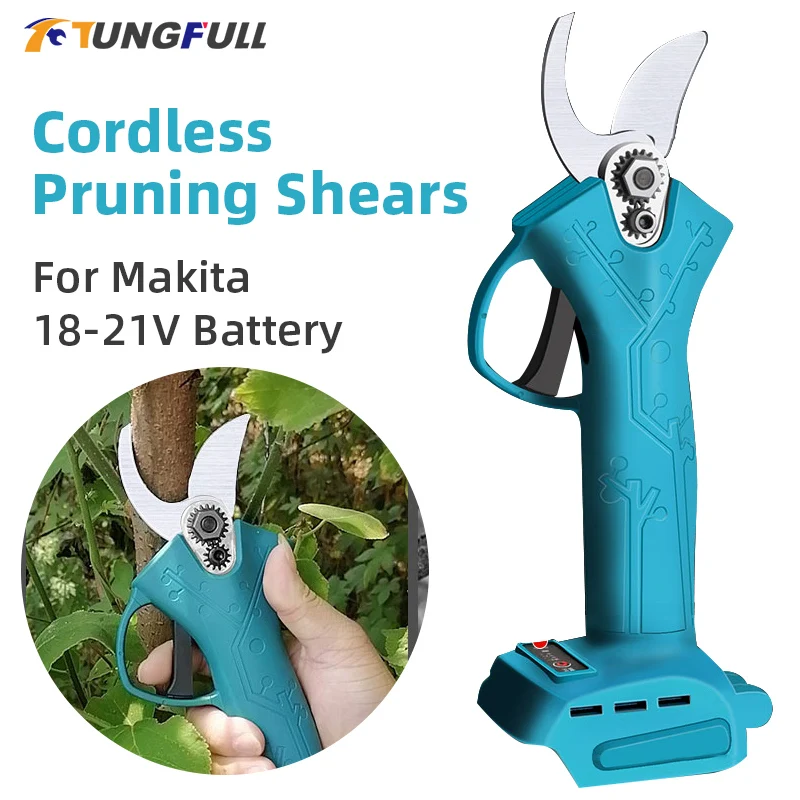 

Electric Pruning Shear Garden Cordless Hedge Trimmer Rechargeable Battery Powered Tree Branch Pruner Efficient Scissors