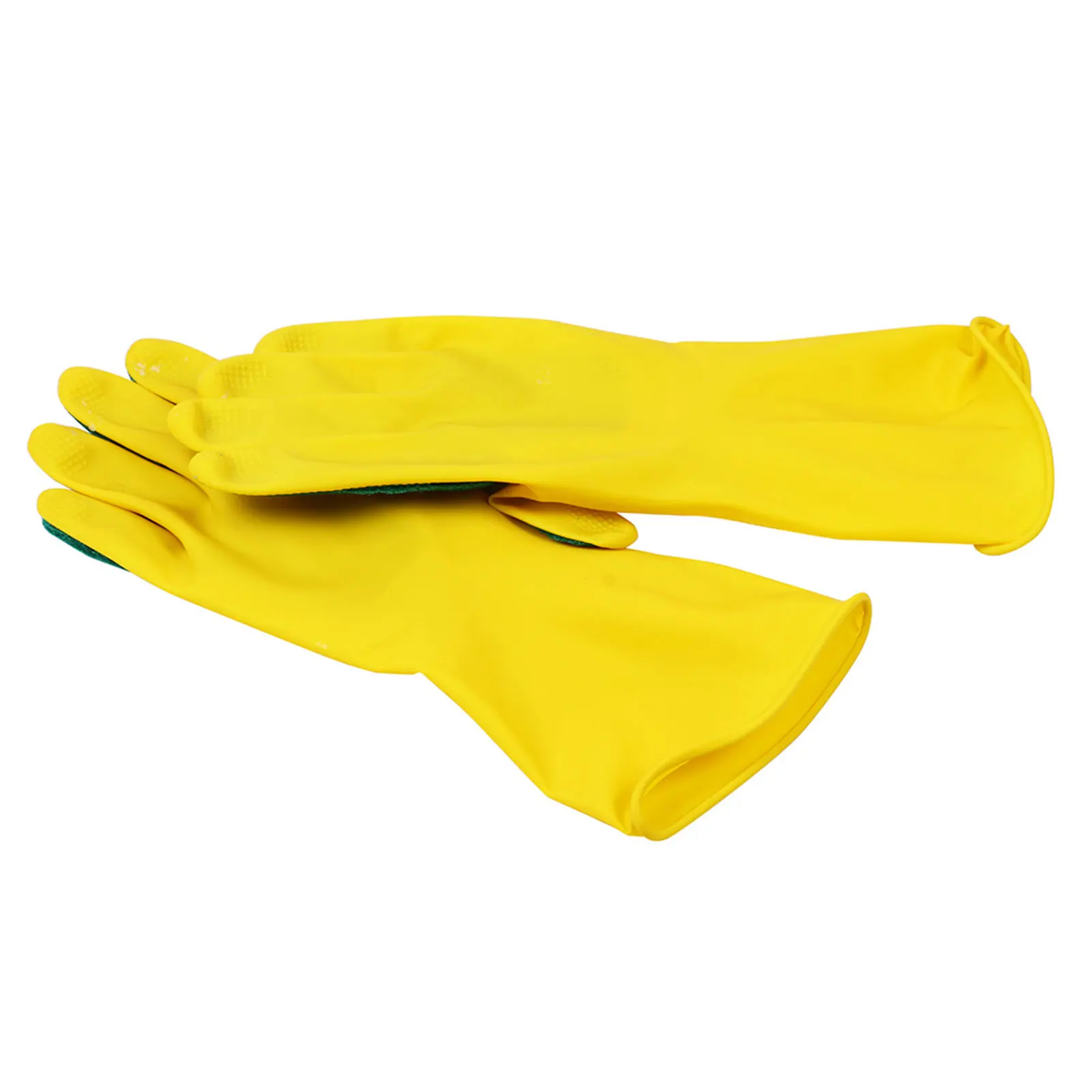 

Household Cleaning Gloves Natural Latex Gloves Long Sleeves Non-Slip Kitchen Gloves Household Kitchen Cleaning Tools