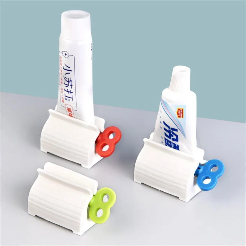 

Toothpaste Dispenser Squeezer Toothpaste Holder Punch-free Manual Squeezing Space Saving Home Bathroom Toothpaste Organizer