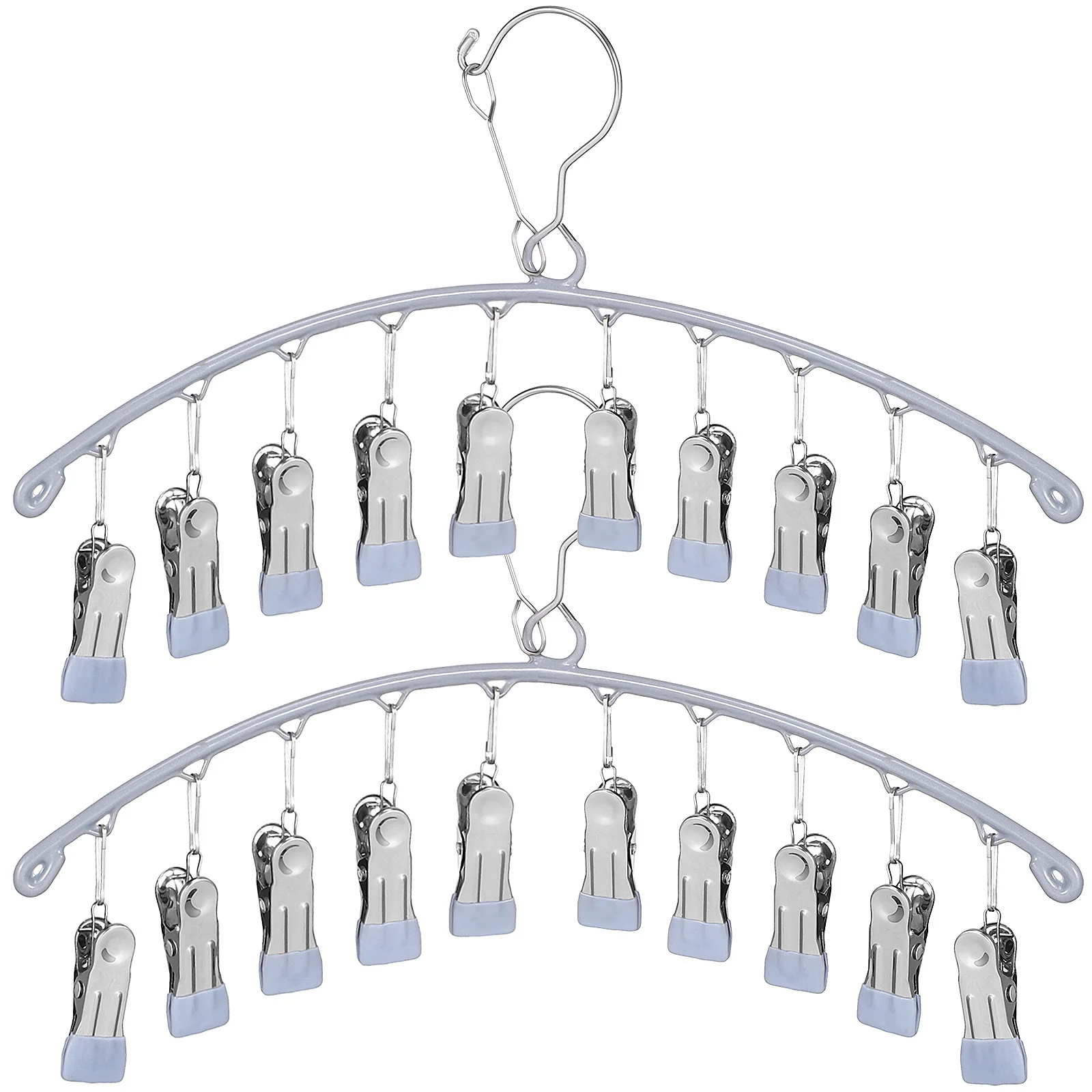 

2pcs Hat Hangers Laundry Drying Racks Sock Hangers Clothes Hangers Versatile Hangers