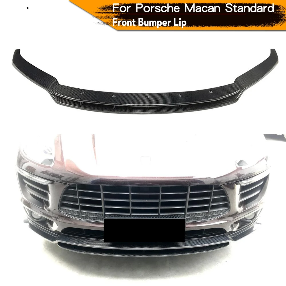 

Спойлер на передний бампер, сплиттер для Porsche Macan Standard 2014 2015 2016 2017, передний бампер из углеродного волокна, спойлер, сплиттер
