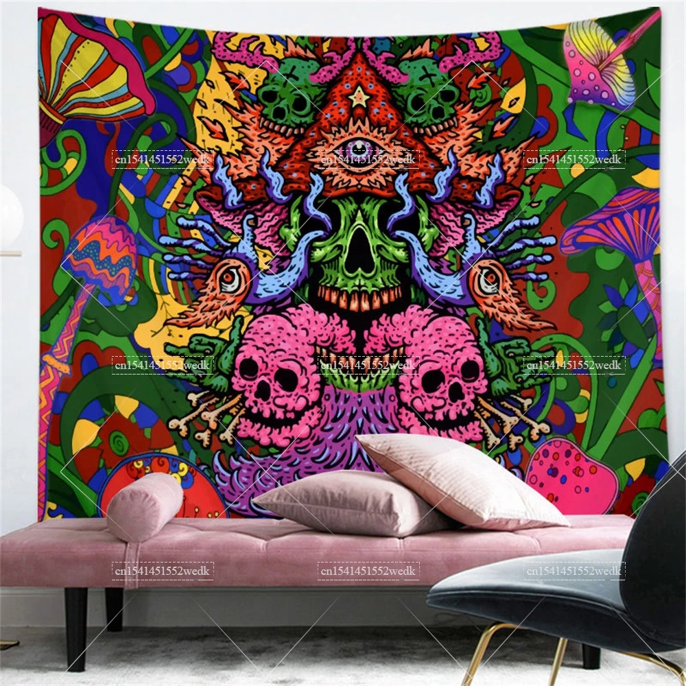 Подвесной Настенный настенный гобелен неоновый Декор для комнаты