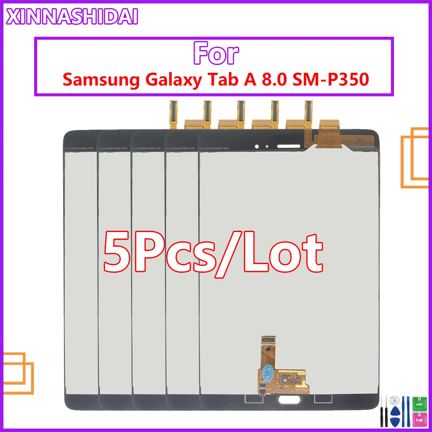 

5pcs/lot For Samsung GALAXY Tab A 8.0 P350 P355 LCD Display With Touch Screen Digitizer LCD Screen Tablet P355 Assembly