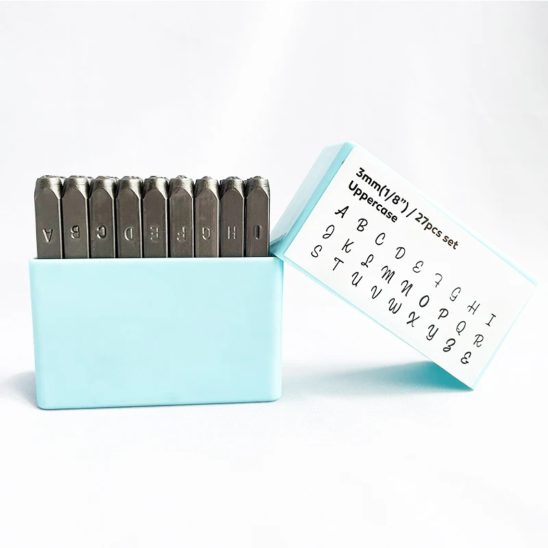 

Металлические штампы 3 мм, инструменты для изготовления ювелирных изделий, Набор для изготовления шрифтов в верхней части, кожаные штампы