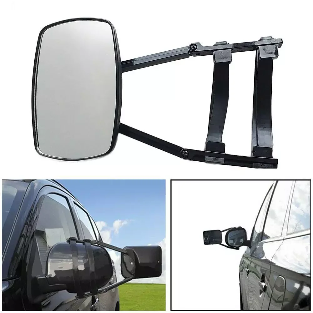 

Extension Car Safety Side Mirror Accessories RV Caravan Blind Spot Truck Rearview Adjustable Angle Trailer Towing Clip On