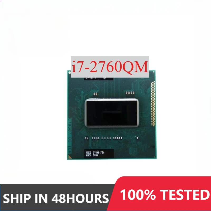 б/у процессор для ноутбука Intel Core i7-2760QM i7 2760QM 4 ядра 8 потоков 45 Вт идеальный тест