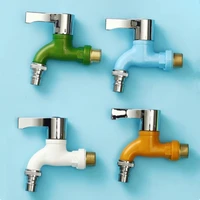 colorful plastic faucet 12 male thread household water tap washing machine mop pool bathroom replacement tool