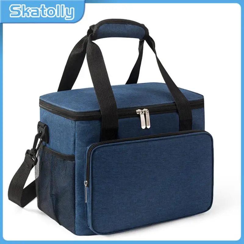 

Теплоизоляционная сумка для пикника, изоляционные сумки, темно-синие, утолщенные и увеличивающие рост, черные, блестящие уличные сумки серого цвета