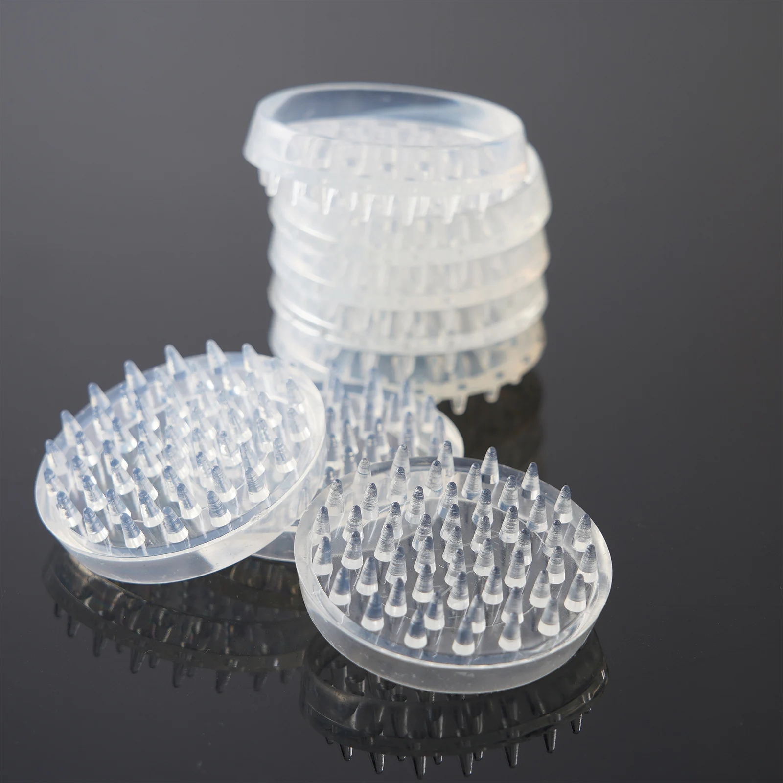 Leg Pads Transparent Plastic Toothed Furniture Table Foot Pa