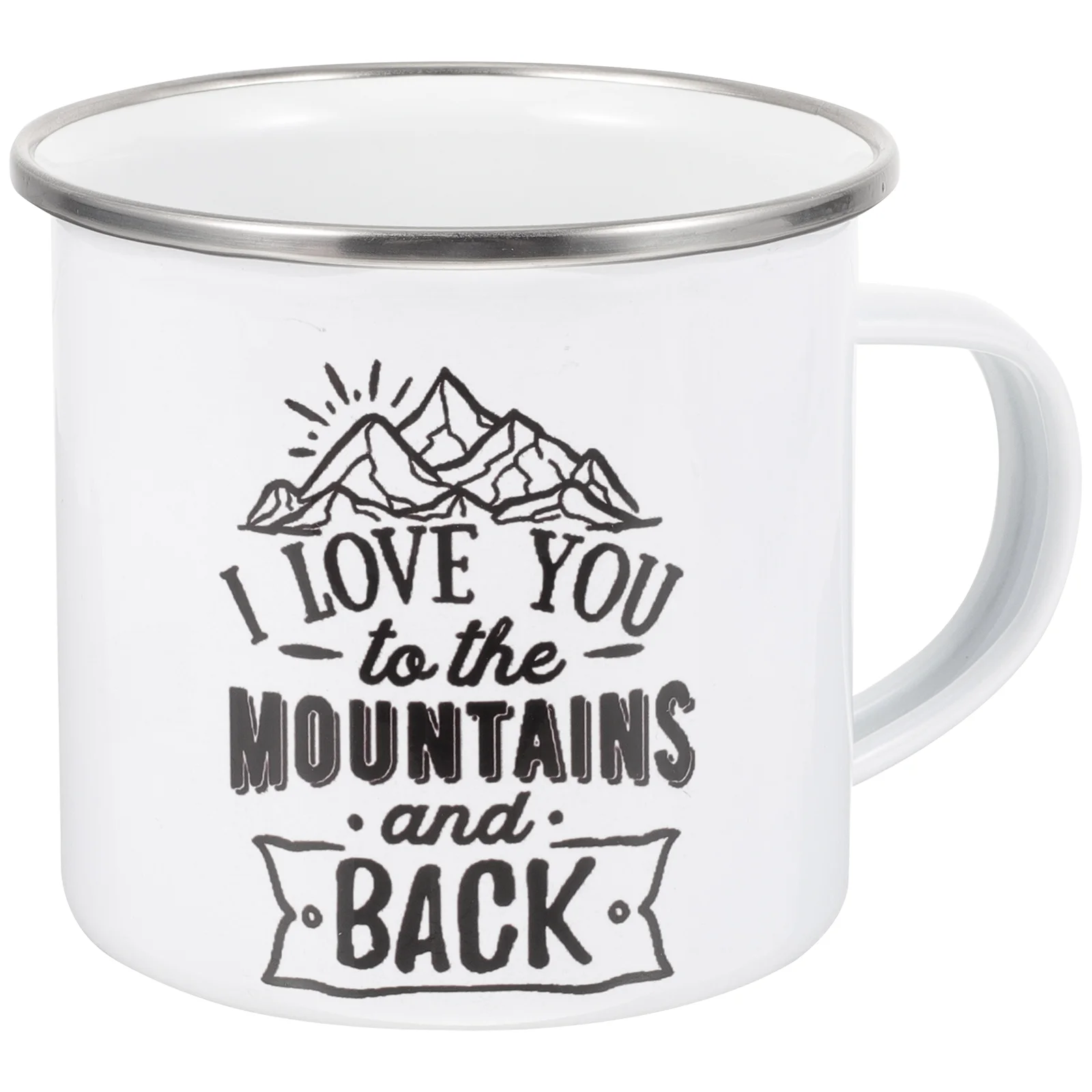 

Smooth Enamel Water Mug Outdoor Camping Mug Portable Enamel Mug for Camping Travel(300ml)