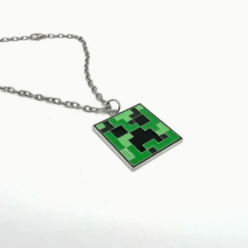 Ожерелье Minecraft креативный кулон крипер алмазный меч кирка Enderman игровые ювелирные