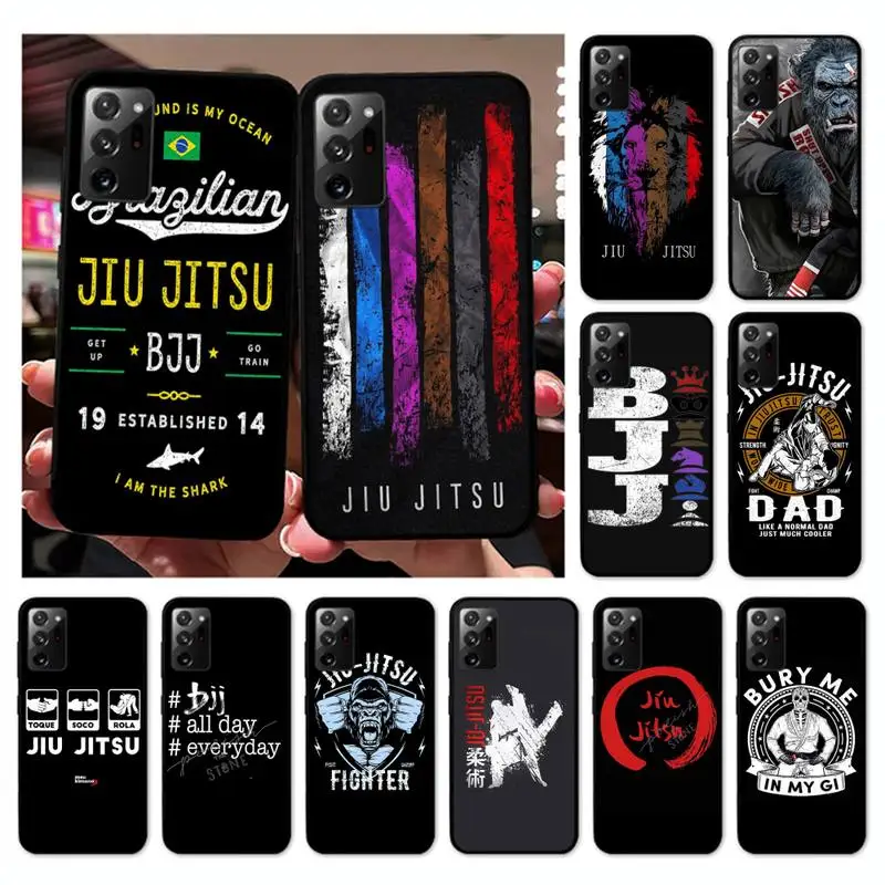 

BJJ Brazilian Jiu Jitsu Phone Case for Samsung Note 20 Ultra 10 pro lite plus 9 8 5 4 3 M 30s 11 51 31 31s 20 A7