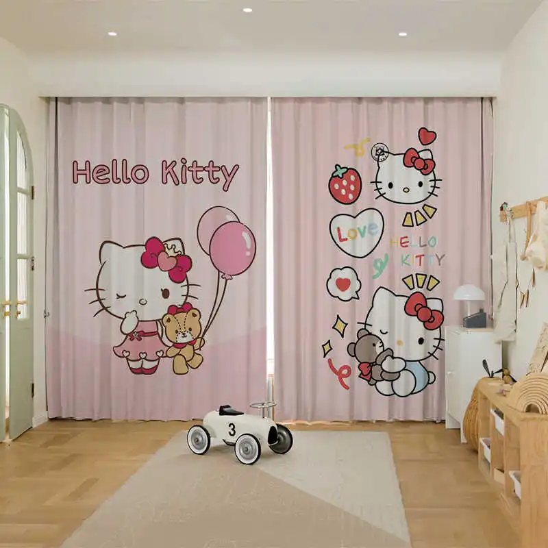 MINISO Hello Kitty детские шторы из полиэстера