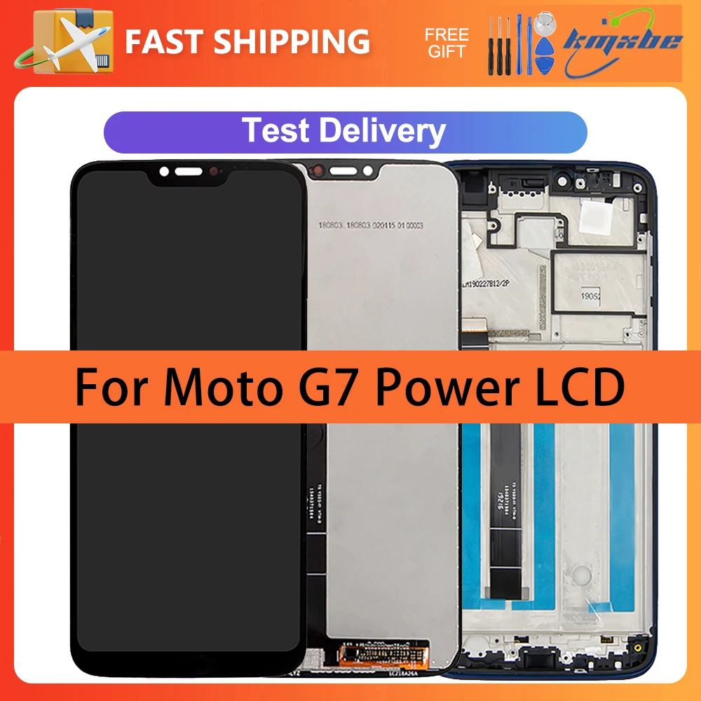 6 2 &quotЖК-дисплей для Motorola Moto G7 Power (155 мм XT1955-1-2-4-7) (157 XT1955-6-5) дисплей с сенсорным