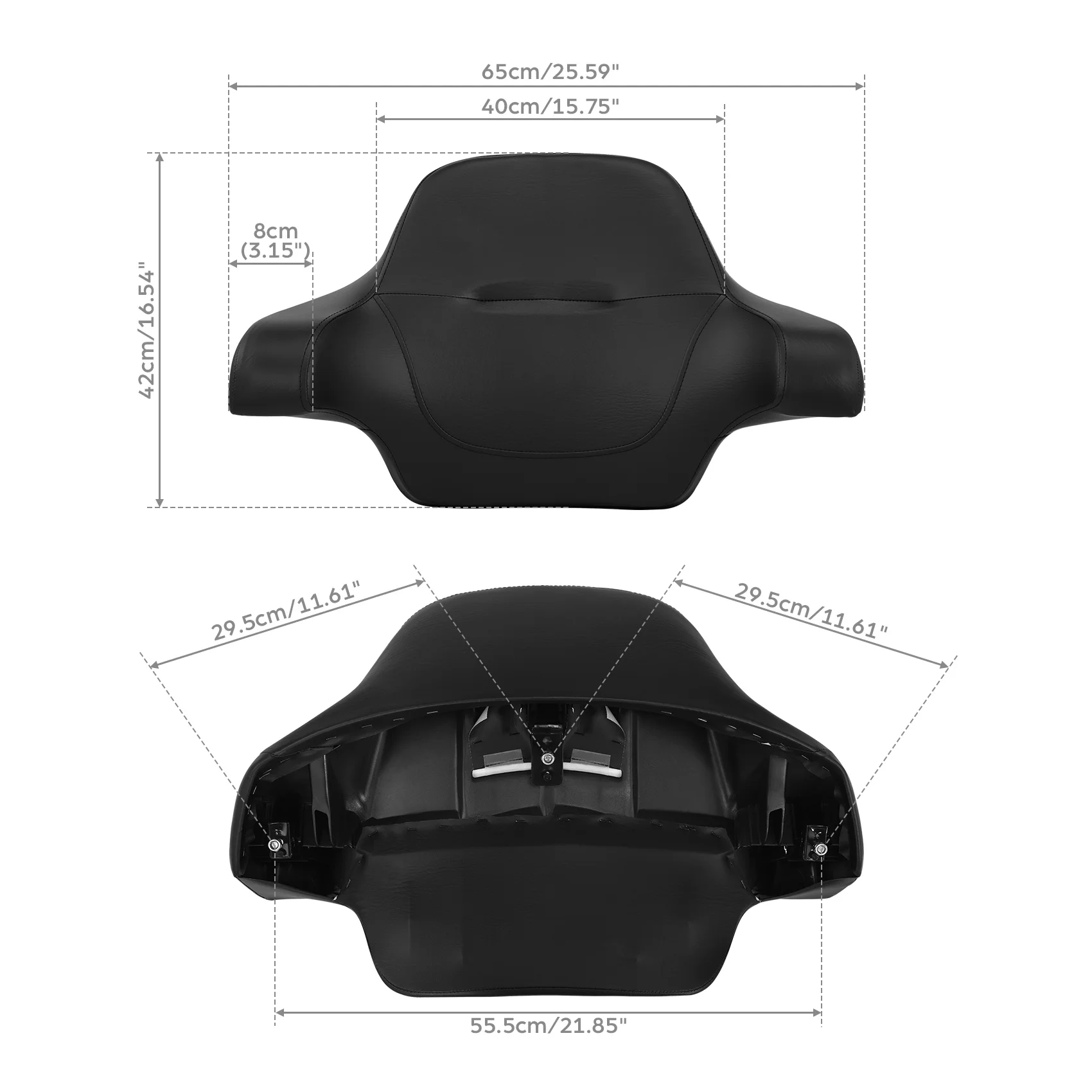 Подушка-подкладка для крепления багажника King Trunk Mount Rack Pad, 13,7 дюйма, подходит для Harley Sport Glide FLSB 2018 года и новее, для багажного ящика. (art.: 3920db68ef16c) - 3920db68ef16c