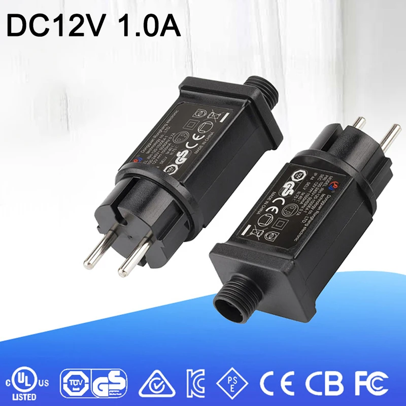 

12v 1a Class 2 Powers Supply, Led Transformer Replacement For String Light Inflatable Device Tool Parts Home Improvement