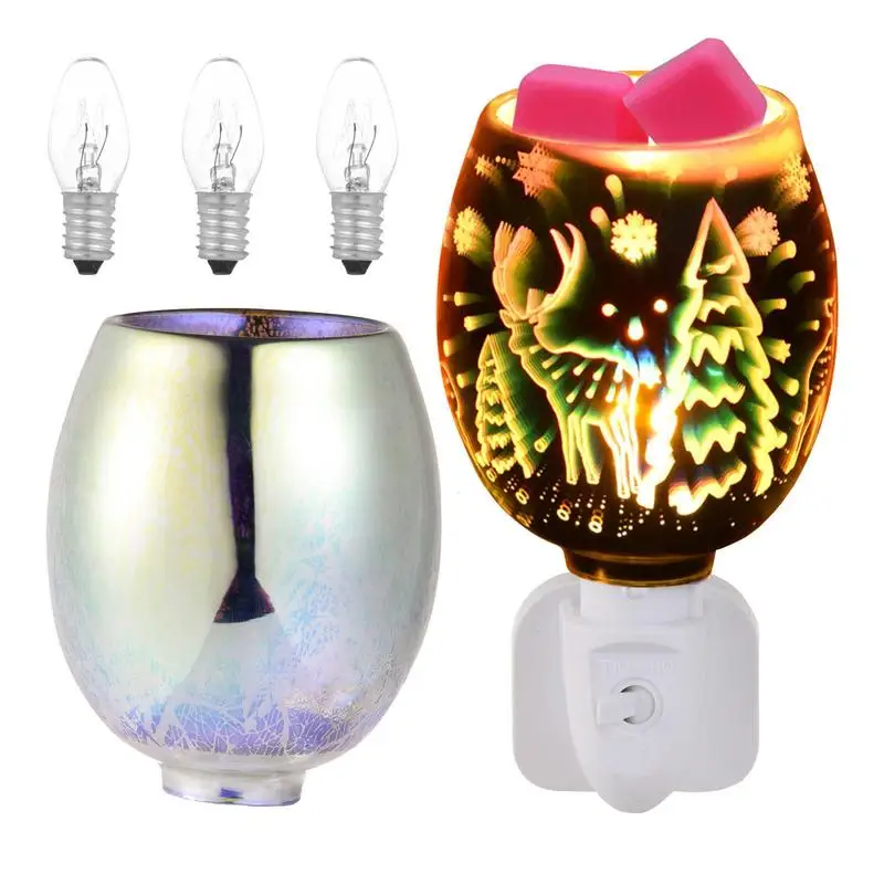 

Aromatic Oil Burner Ceramic Essential Oil Candle Holder Wax Melt Burner Decorative Warmer Melter Fragrance For Home Christmas